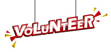 Kırmızı ve sarı etiket gönüllü