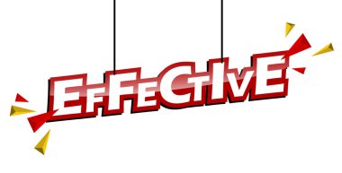 Kırmızı ve sarı etiket etkili