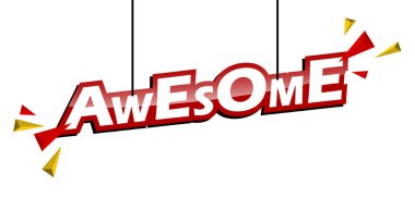 Kırmızı ve sarı etiket harika