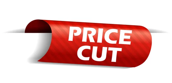 Снижение Цены Красный Вектор — стоковый вектор
