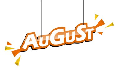 turuncu ve sarı renkli etiket Ağustos