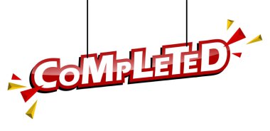 Kırmızı ve sarı etiket tamamlandı