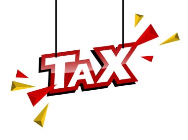 Kırmızı ve sarı etiket vergi