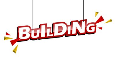 Kırmızı ve sarı etiket yapı