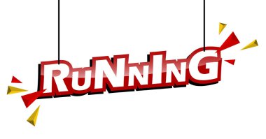 Kırmızı ve sarı etiket çalıştıran