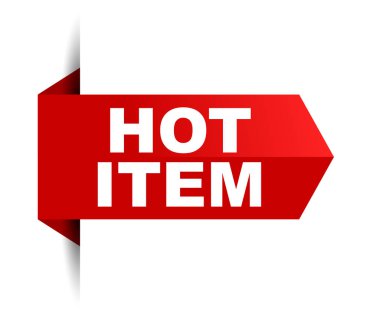 Kırmızı vektör afiş sıcak öğesi