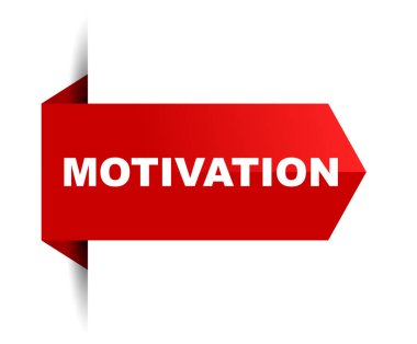 Kırmızı vektör afiş motivasyon