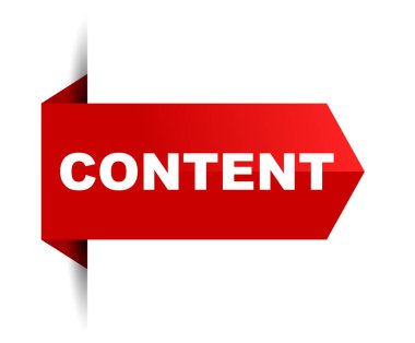 Kırmızı vektör banner içerik