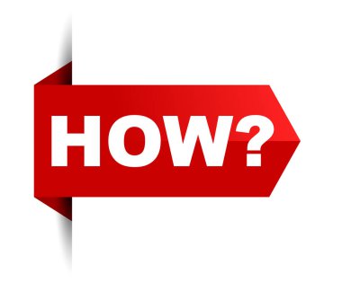 Kırmızı vektör banner nasıl
