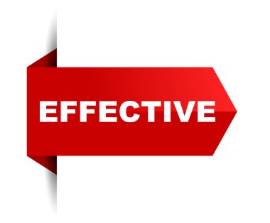 Kırmızı vektör afiş etkili