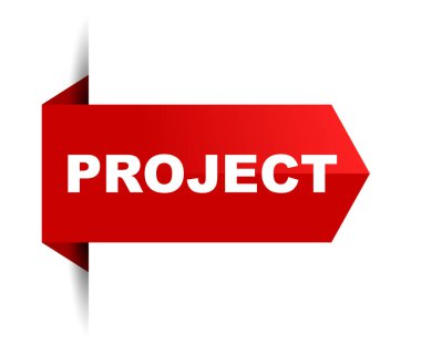 Kırmızı vektör afiş projesi