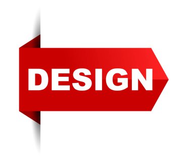 Kırmızı vektör banner tasarımı