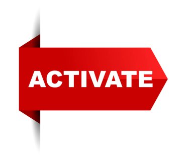 Kırmızı vektör afiş etkinleştirmek