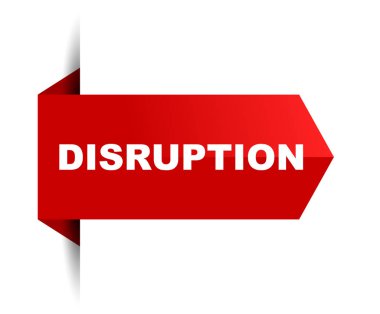 Kırmızı vektör afiş bozulma