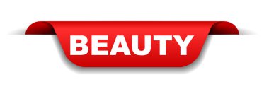 vektör kırmızı afiş Güzellik