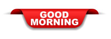 Kızıl Bayrak Günaydın vektör