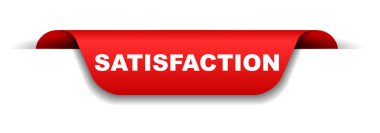 vektör kırmızı afiş memnuniyeti