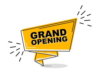 Sarı düz hat afiş açılış