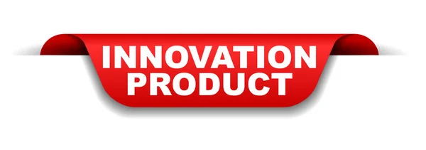 Prodotto Innovazione Banner Rosso — Vettoriale Stock