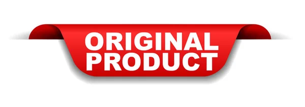 Rotes Banner Originalprodukt — Stockvektor