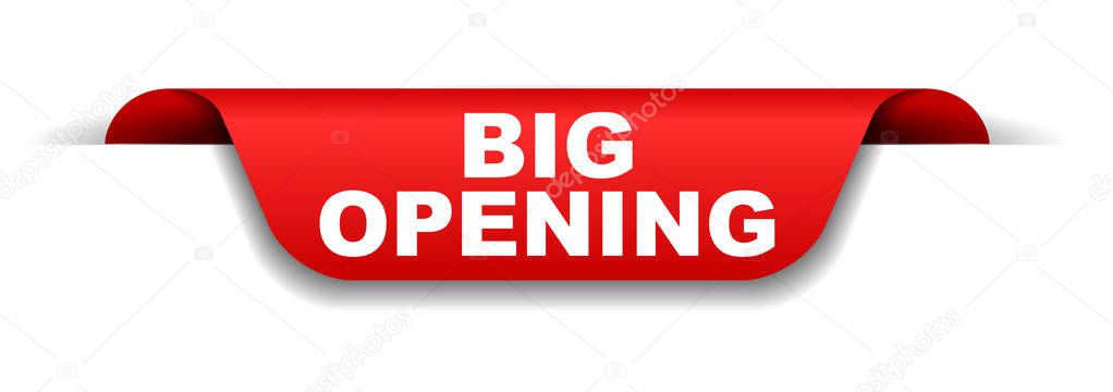 red banner big opening