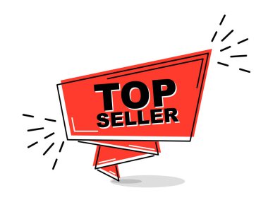 Kırmızı düz çizgi afiş üst satıcı