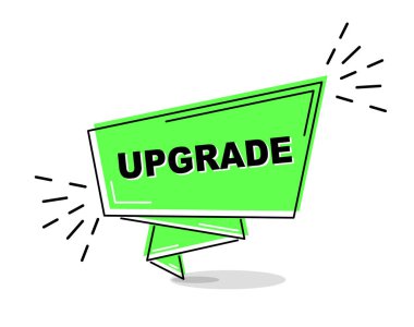 Yeşil düz hat afiş yükseltme