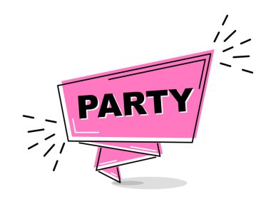 Menekşe düz çizgi afiş parti