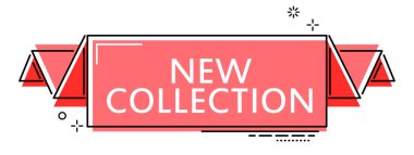Kırmızı düz çizgi afiş yeni koleksiyon