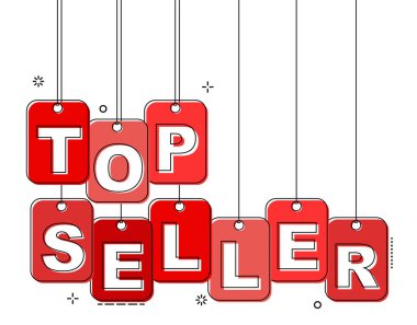 Kırmızı düz çizgi etiketi üst satıcı