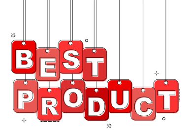 Kırmızı düz çizgi etiketi en iyi ürün