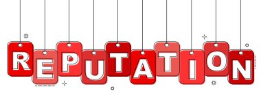 Kırmızı düz çizgi etiketi itibar