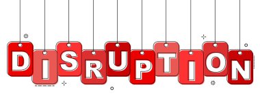 Kırmızı düz çizgi etiketi bozulma