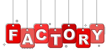 Kırmızı düz çizgi etiketi fabrika