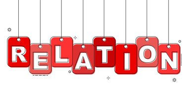 Kırmızı düz çizgi etiketi ilişkisi