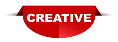 Kırmızı vektör yuvarlak afiş yaratıcı