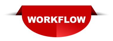 Kırmızı vektör yuvarlak afiş iş akışı