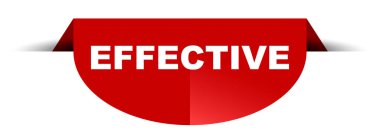 Kırmızı vektör yuvarlak afiş etkili