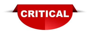 Kırmızı vektör yuvarlak afiş kritik