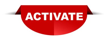 Kırmızı vektör afiş etkinleştirmek