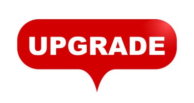 Kırmızı vektör kabarcık afiş yükseltme