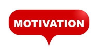 Kırmızı vektör kabarcık afiş motivasyon