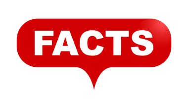 Kırmızı vektör kabarcık afiş gerçekler