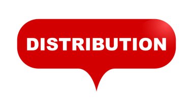 Kırmızı vektör kabarcık afiş dağıtım