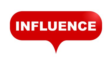 Kırmızı vektör kabarcık afiş etkisi