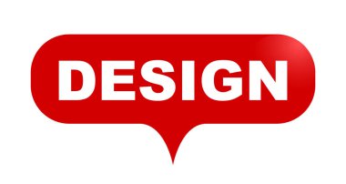 Kırmızı vektör kabarcık banner tasarımı