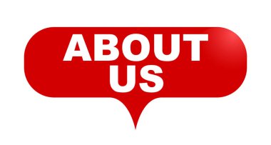 Kırmızı vektör kabarcık afiş Hakkımızda