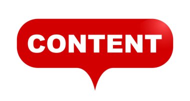 Kırmızı vektör kabarcık banner içerik