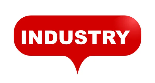 Roter Vektor Blase Banner Industrie — Stockvektor