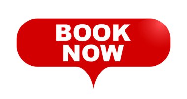 Kırmızı vektör kabarcık afiş kitap şimdi